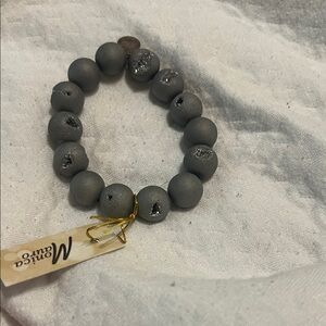 Charcoal Beaded Bracelet